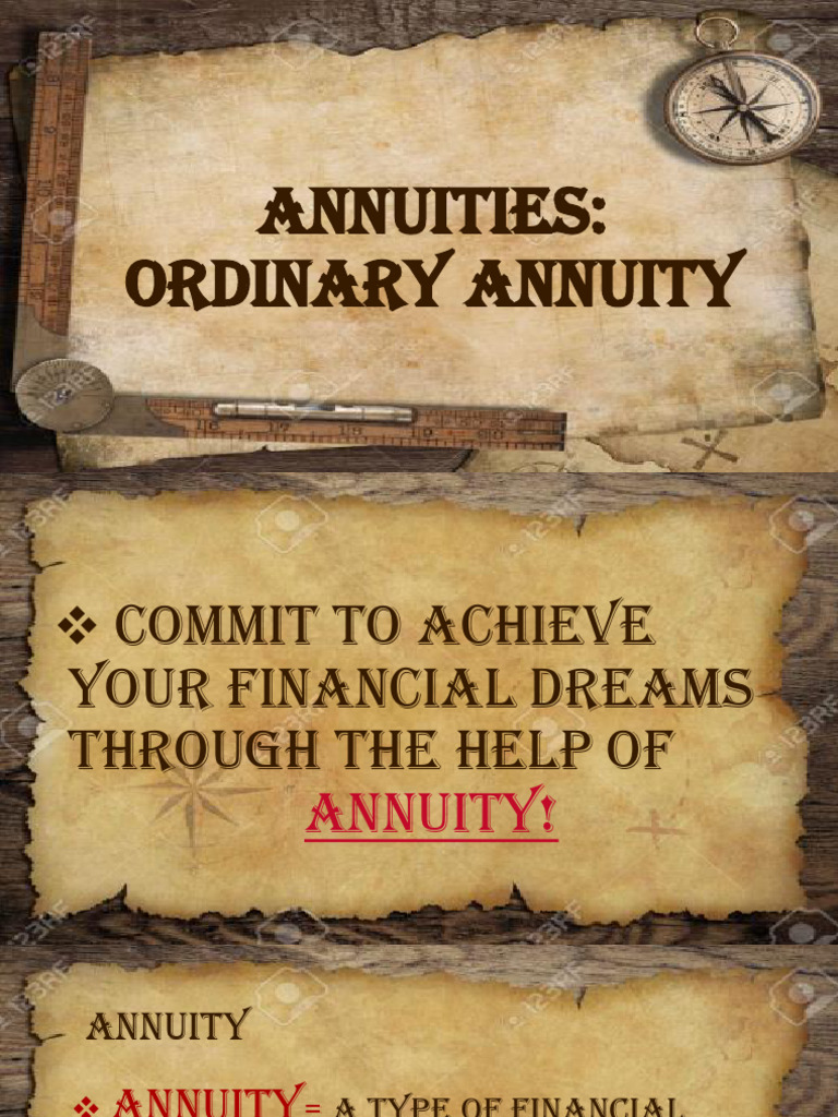Ordinary Annuity (Part 1) | PDF | Present Value | Mathematical Finance