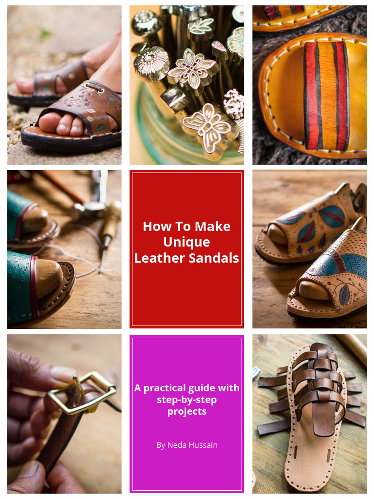 How_to_make_unique_leather_sandals | PDF | Shoe | Scissors