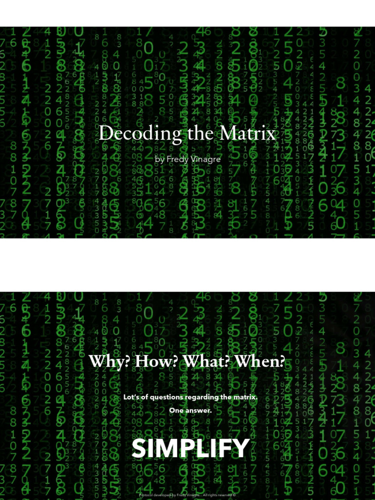Decoding The Matrix | PDF | Rectifier
