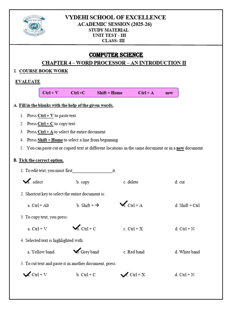 1759129498477 Grade 3 Ut3 Compiled Study Material | PDF | World Wide ...
