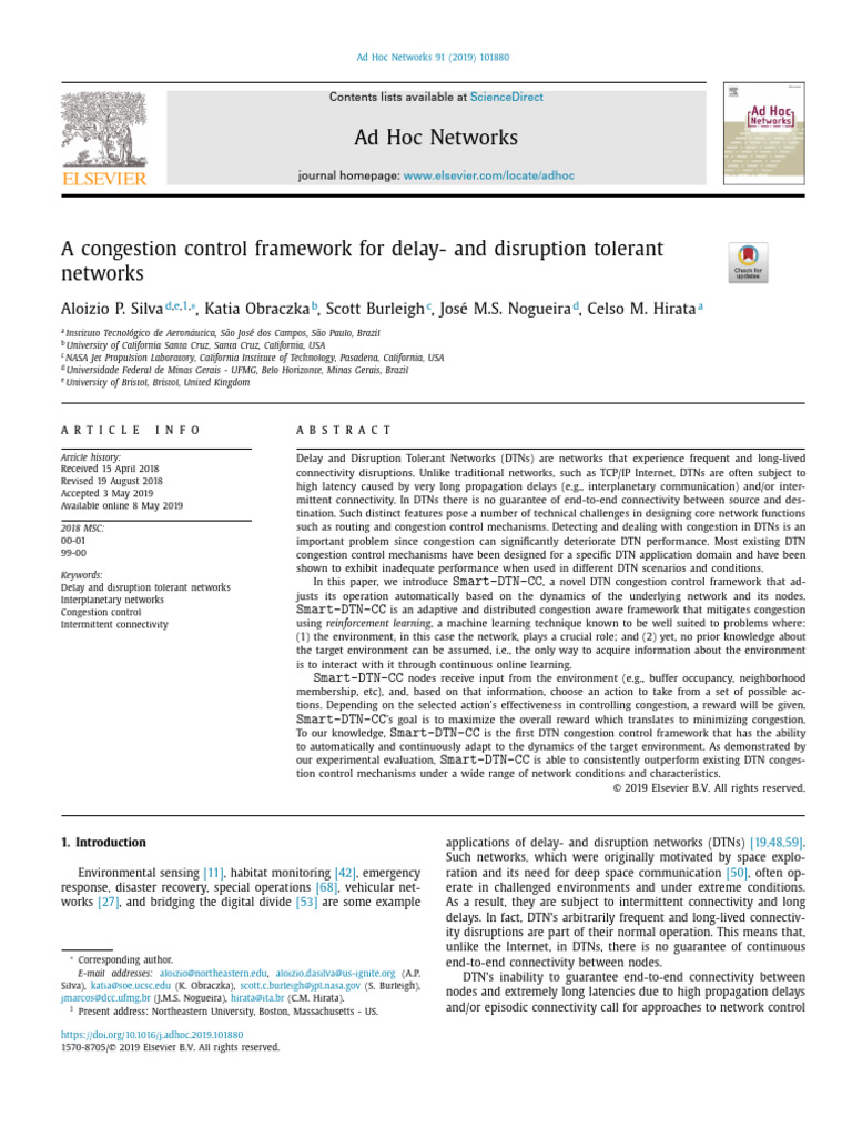 A Congestion Control Framework for Delay - And Disruption Tolerant ...