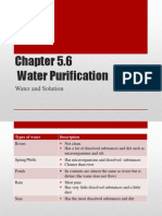 Science Form 2 Chapter 5.6 & 5.7 Water Purification & Water Systems Note