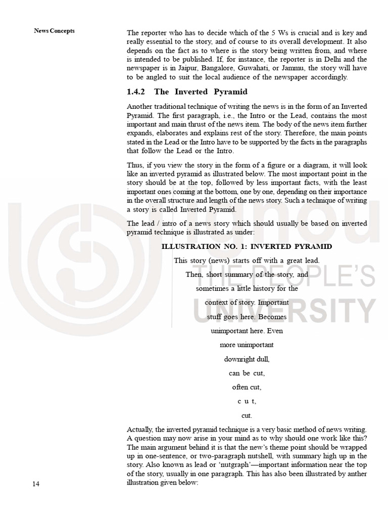 Inverted pyramid Format | PDF | News | Human Communication