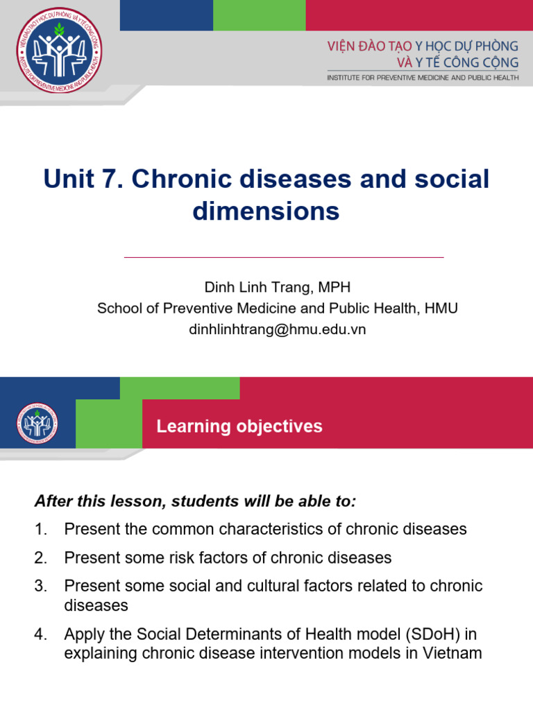 Unit 5. Chronic Diseases and Social Dimensions | PDF | Non Communicable ...
