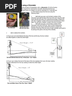 Clinometer Usage and Measurement Guide | PDF | Slope | Scientific ...