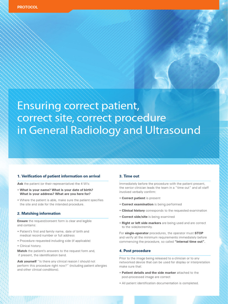 Protocol_GeneralRadiologyUltrasound | PDF | Medical Record ...