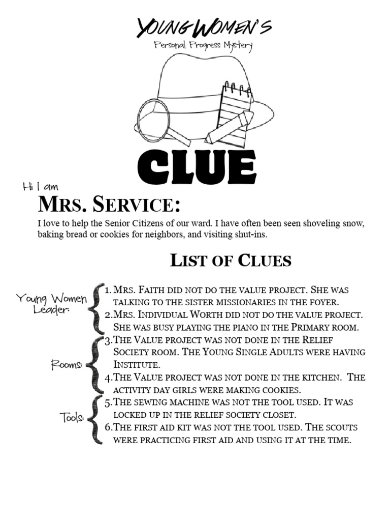Clue Leaders Clues | PDF