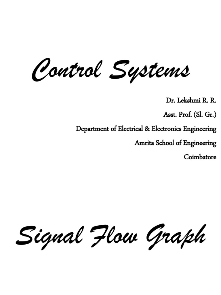 7. Signal Flow Graph | PDF | Combinatorics | Graph Theory