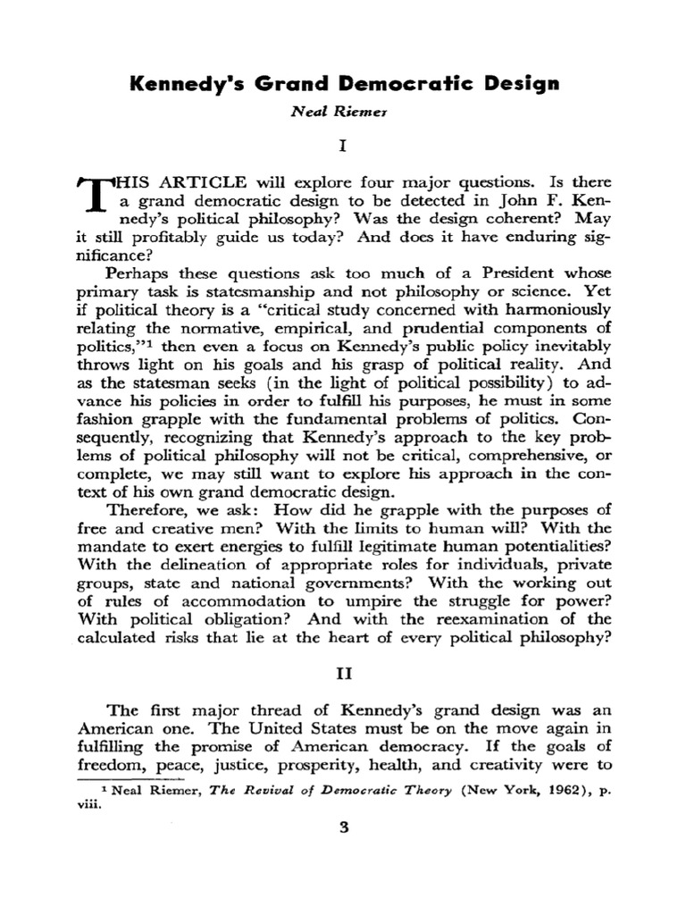 Kennedy's Grand Democratic Design - Anna’s Archive | PDF