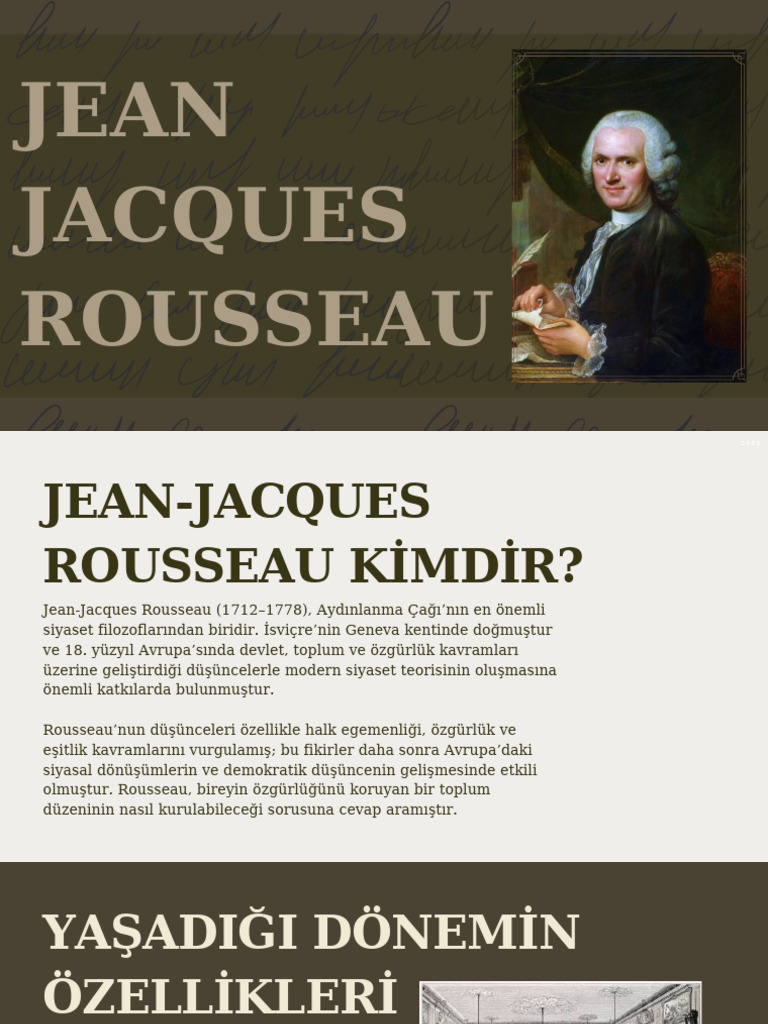 Jean Jacques Rousseau Sunum | PDF
