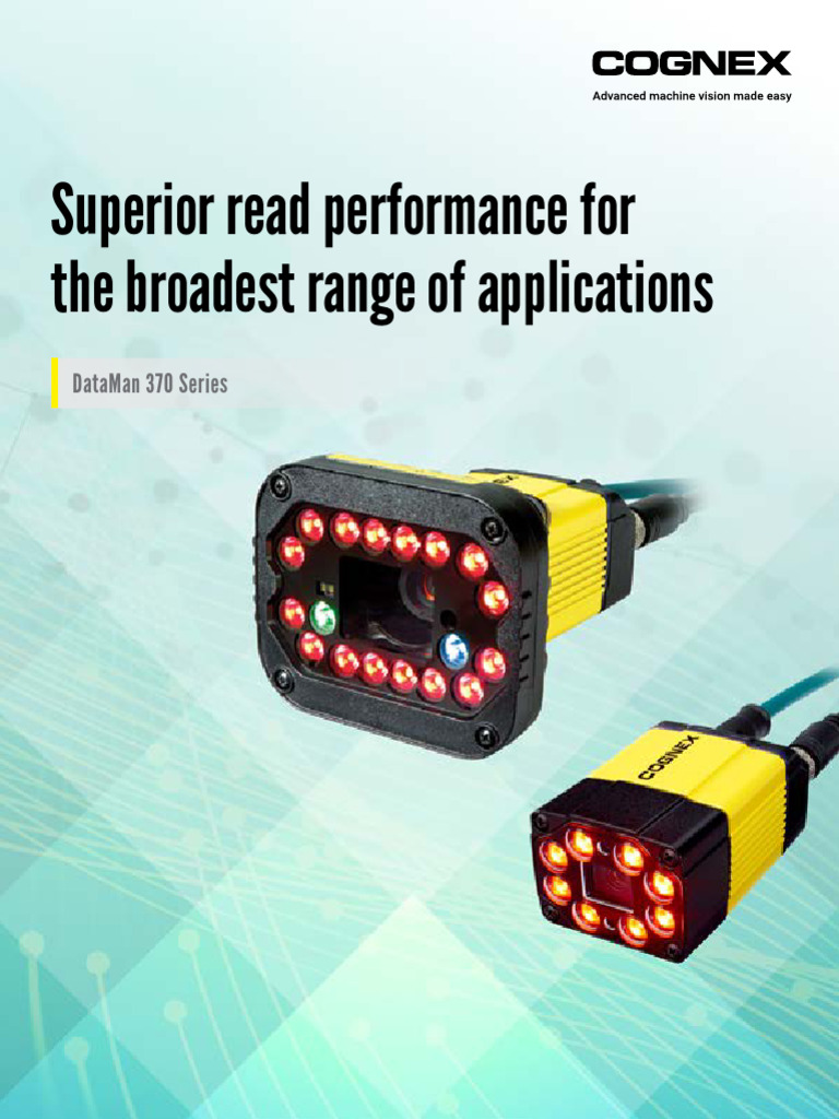 Especificaciones Del DataMan Serie 370 _ Cognex | PDF | Barcode | Lighting