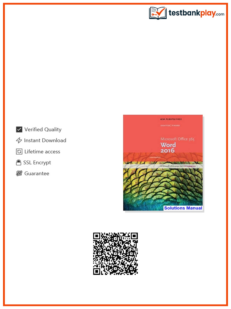 New Perspectives Microsoft Office 365 and Word 2016 Intermediate 1st ...