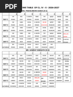 2024-25 School Timetable Overview | PDF