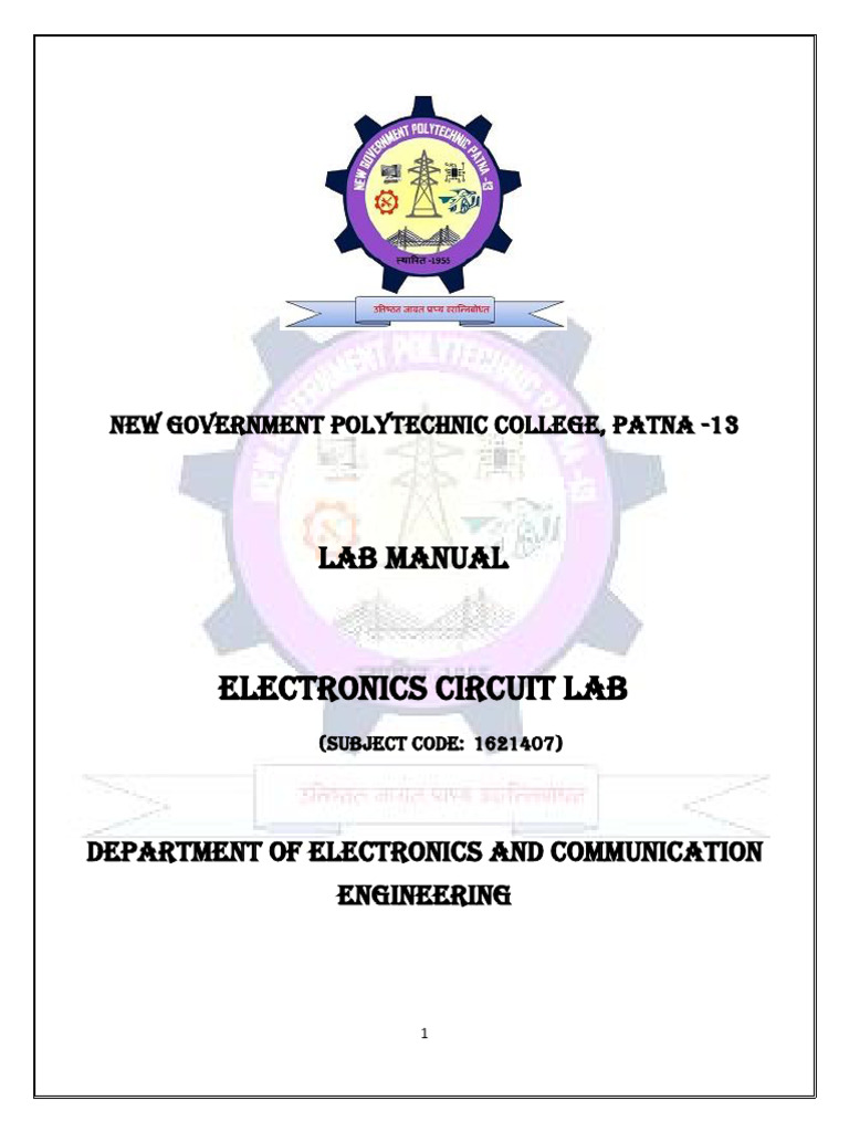 Electronics Circuit Lab | PDF | Amplifier | Bipolar Junction Transistor
