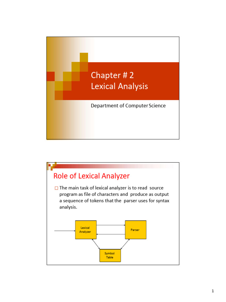 Chapter 2 - Lexical Analysis-converted-converted | PDF | String ...