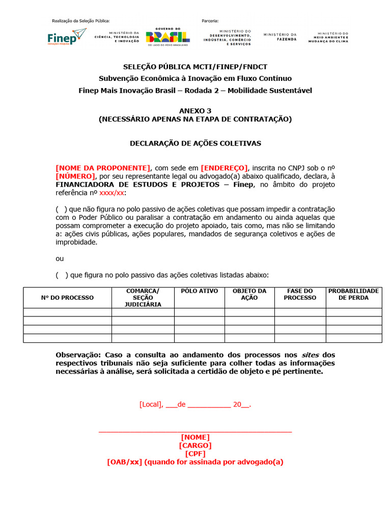 (Nome Da Proponente) (Endereço) (Número) : XXXX/XX | PDF
