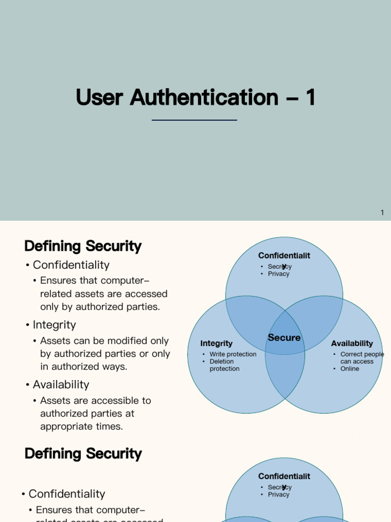 Lecture 3 Authentication | PDF | Password | Phishing