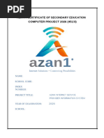 Azani Project Final Formatted | PDF