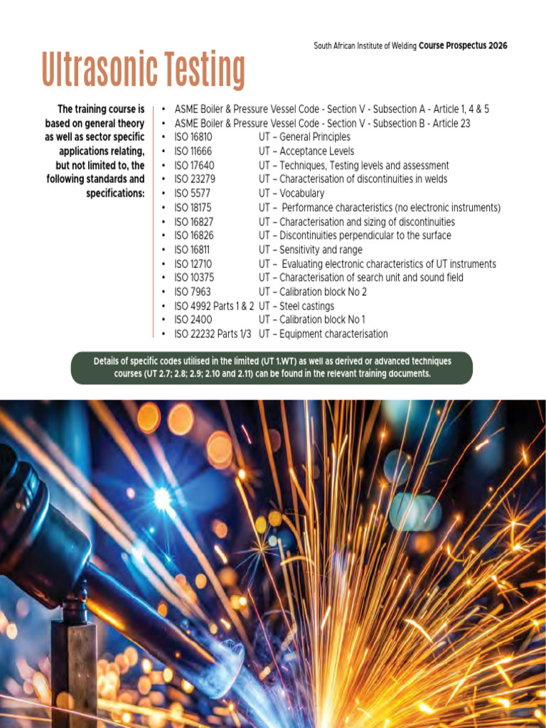 Ultrasonic Testing Course 2026 | PDF | Nondestructive Testing | Applied ...