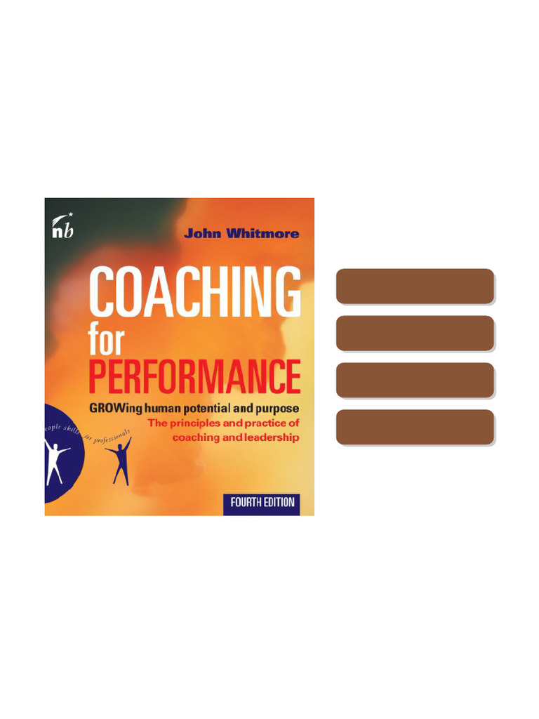 Coaching for Performance 4th Edition Edition by John Whitmore ISBN 978-1857885354 185788535X ...