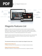 Magento Feature List