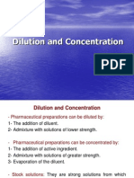 Dilution and Concentration