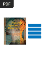 Autism Spectrum Disorders: Foundations, Characteristics, and