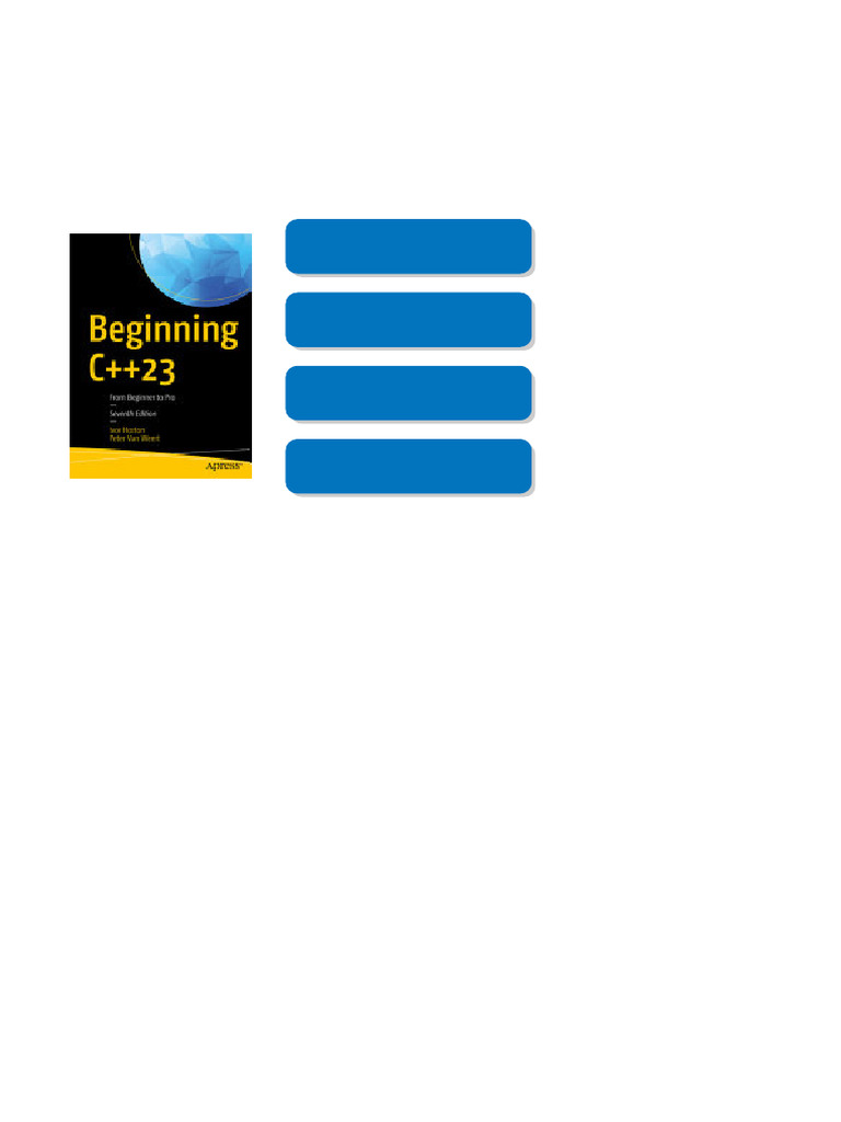 Beginning C++23 7th Edition Ivor Horton Available All Format | PDF