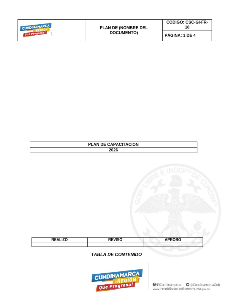 plan de capacitación | PDF | Aprendizaje | Creación de capacidad