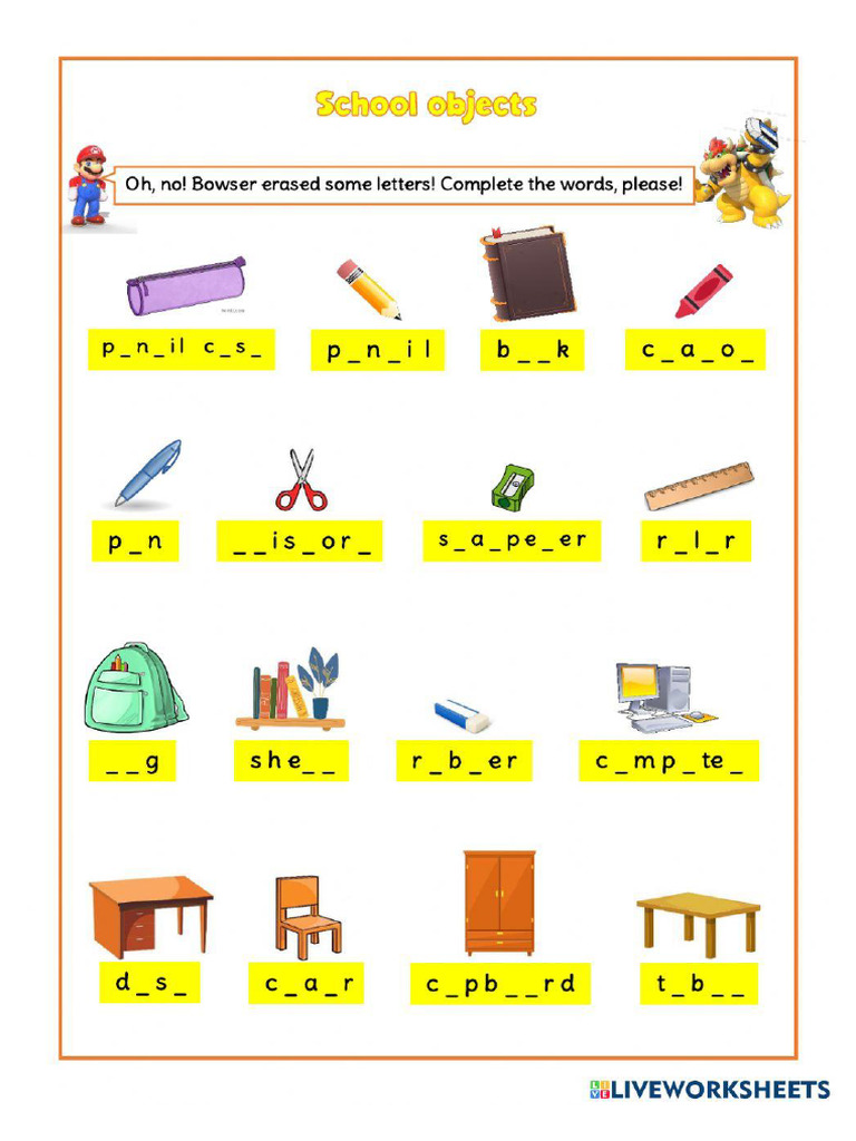 School Objects | PDF