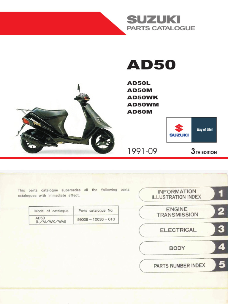 SUZUKI - AD50_60M - 1991 | PDF