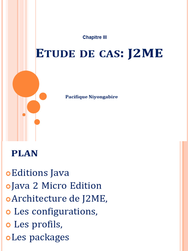 Chapitre 3 Etude de Cas J2ME | PDF | Java (Langage de programmation ...