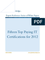 15TopPayingITCertifications For 2012