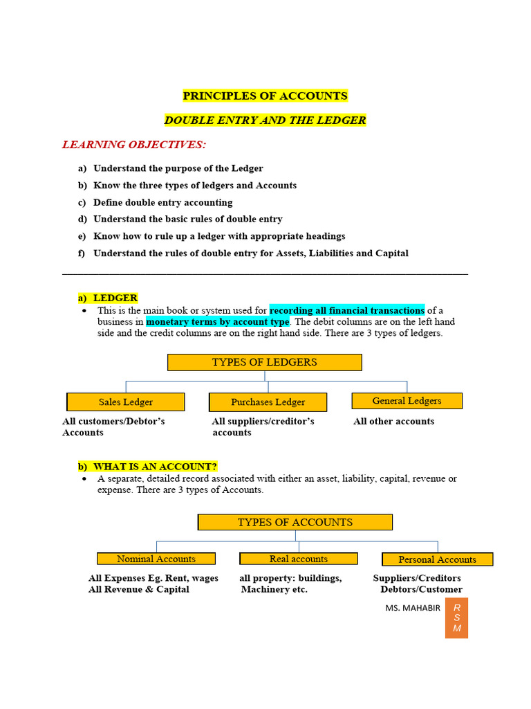 Introduction to Double Entry | PDF | Debits And Credits | Accounting