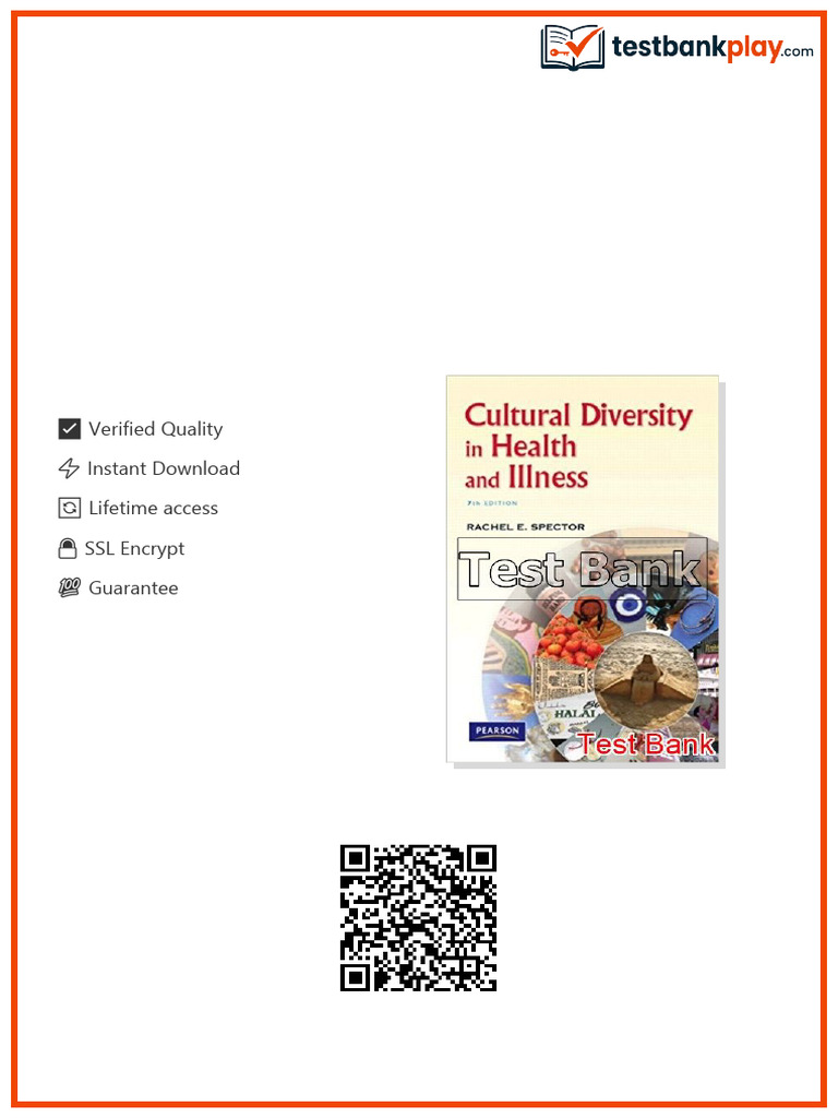 Cultural Diversity in Health and Illness 7th Edition Spector Test Bank ...