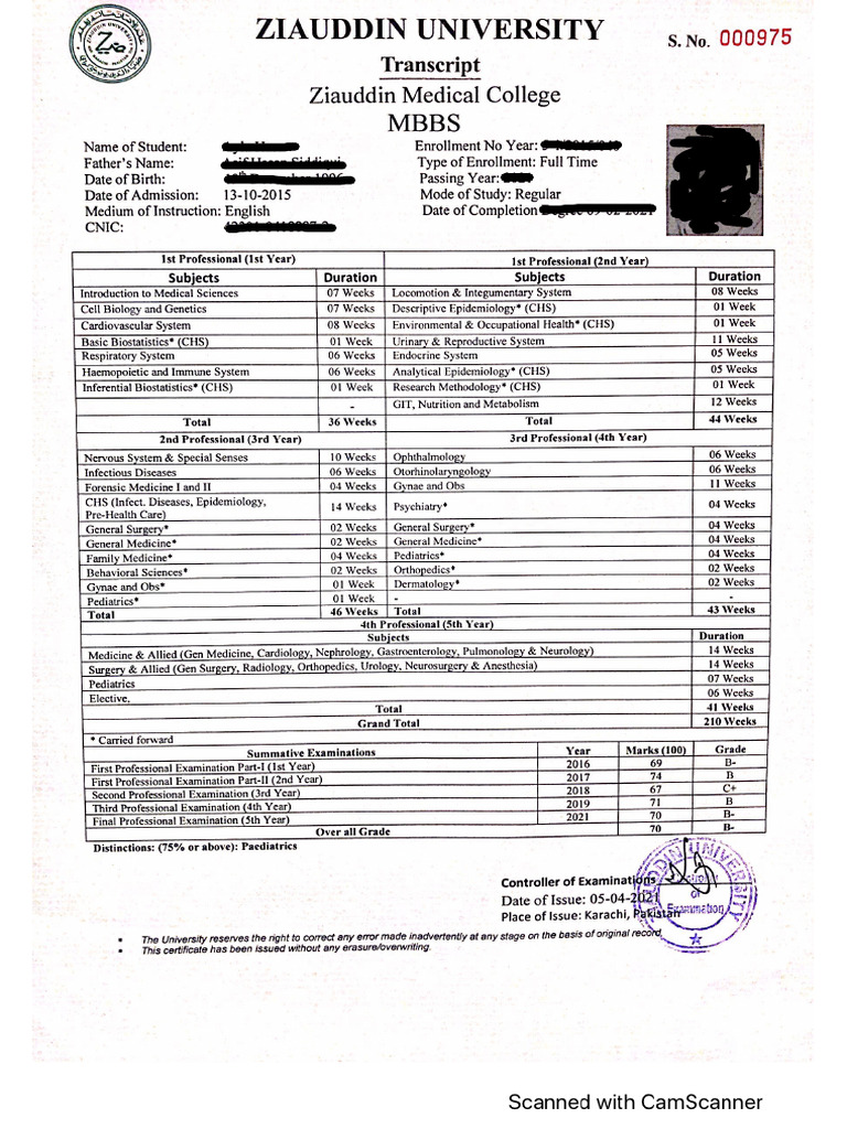 Transcript - Sample | PDF