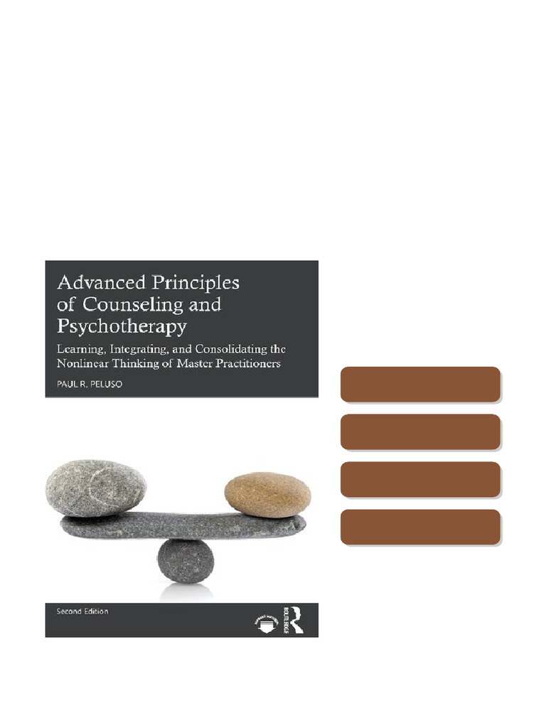 Advanced Principles of Counseling and Psychotherapy Learning ...