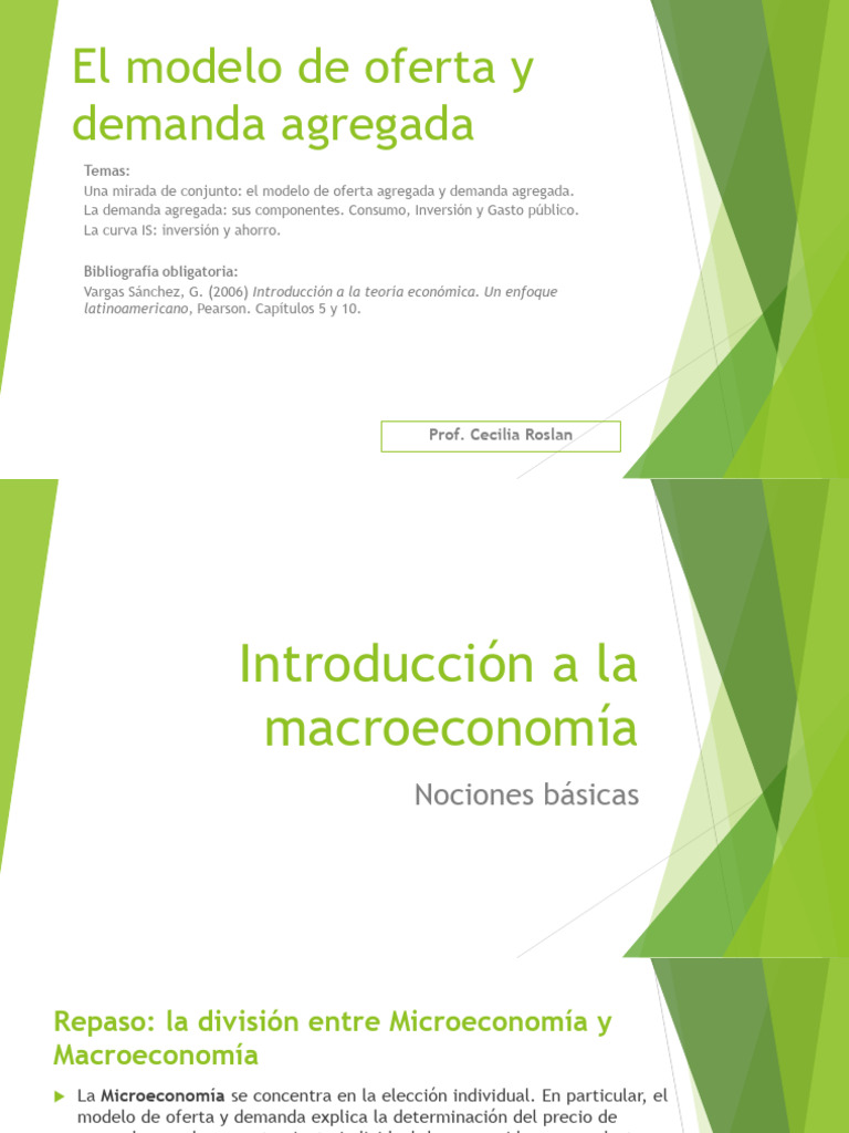 Unidad 5 - El Modelo de Oferta Agregada y Demanda Agregada | PDF ...