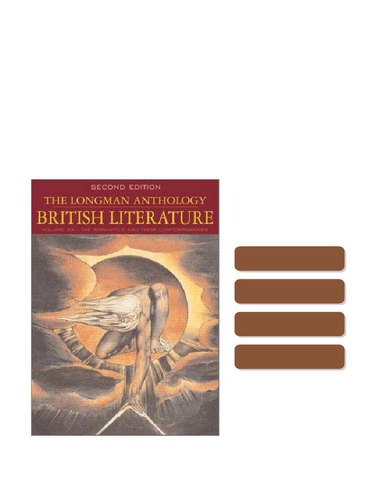 The Longman Anthology of British Literature Volume 2A The Romantics and ...