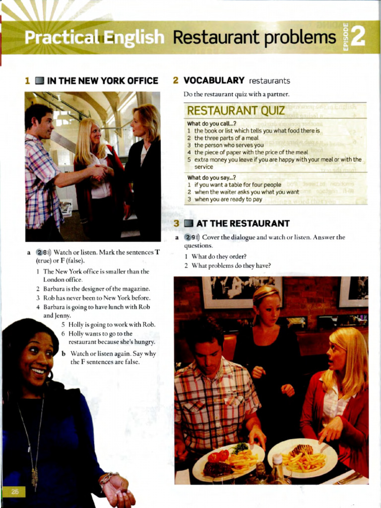 Episode 2 | PDF | Menu | Cooking