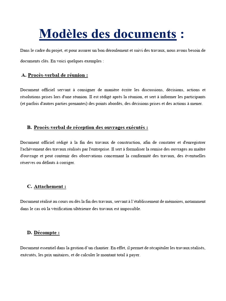 Modèles de Documents | PDF