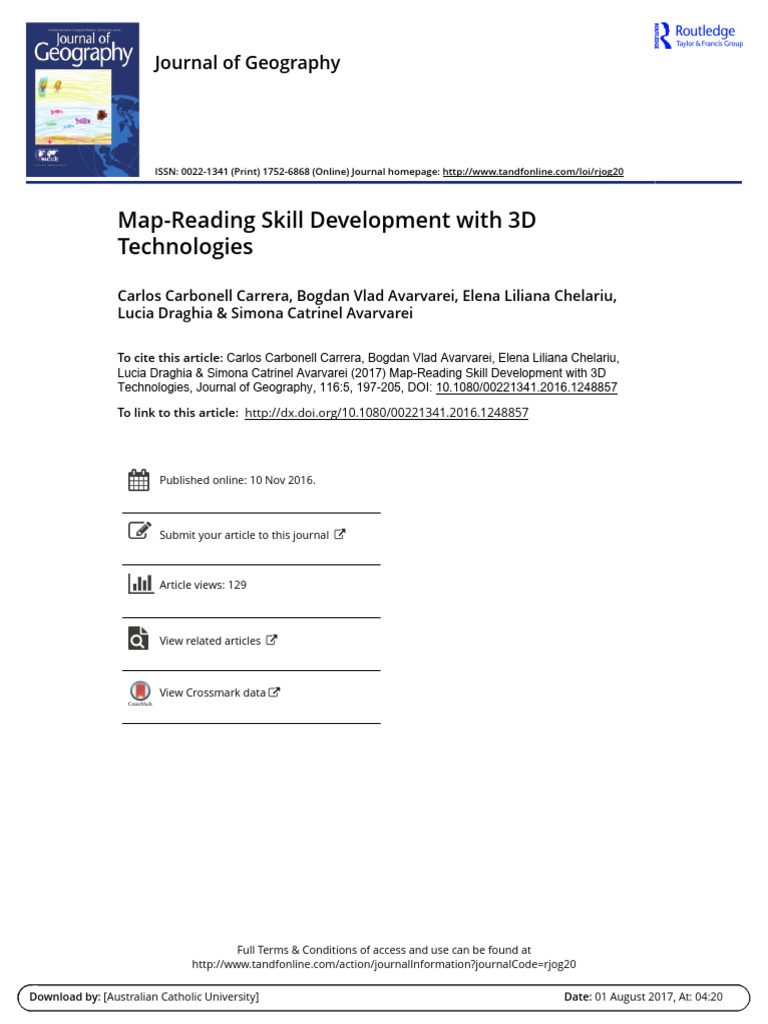 2017Map-Reading Skill Development With 3D Technologies | PDF ...