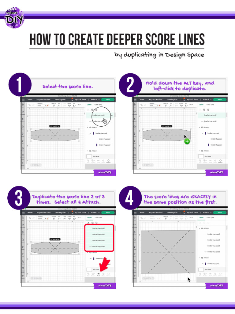 How to Make Cricut Stylus Score Deeper MinorDIY | PDF