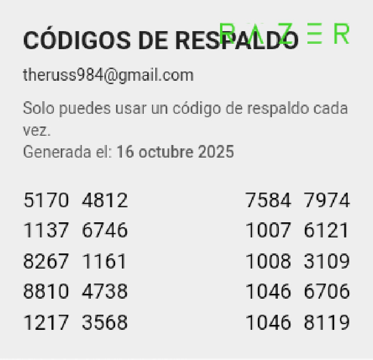 razer-id-codes-1760668534623 (1) | PDF