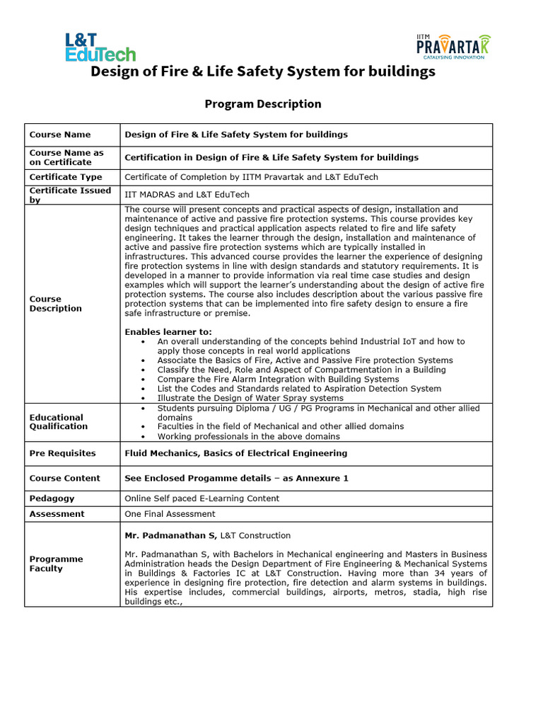 Design of Fire & Life Safety System for Buildings | PDF | Firefighting ...