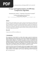 Design and Implementation Af LZW Data Compression Algorithm