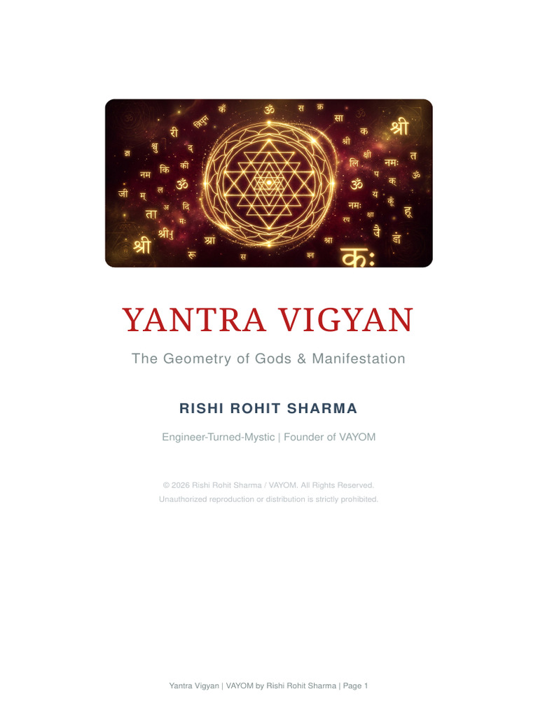 VAYOM Yantra Vigyan Pro | PDF | Mantra | Tantra