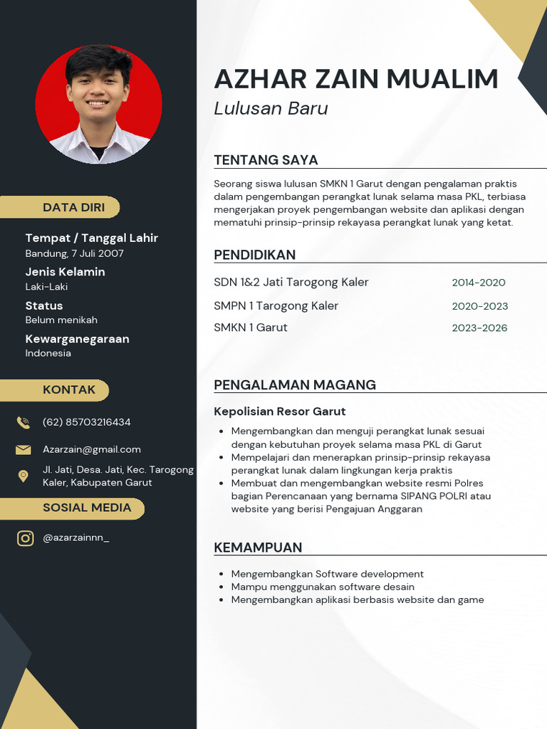 Resume - Azhar Zain Mualim | PDF