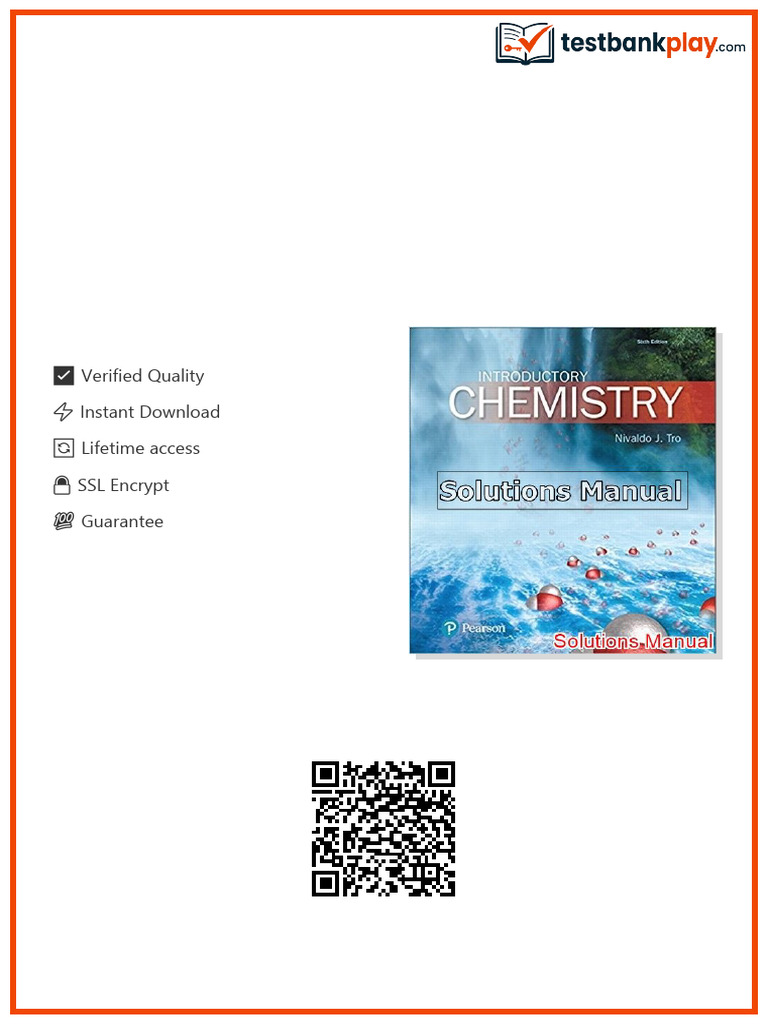 Introductory Chemistry 6th Edition Tro Solutions Manual PDF Format ...
