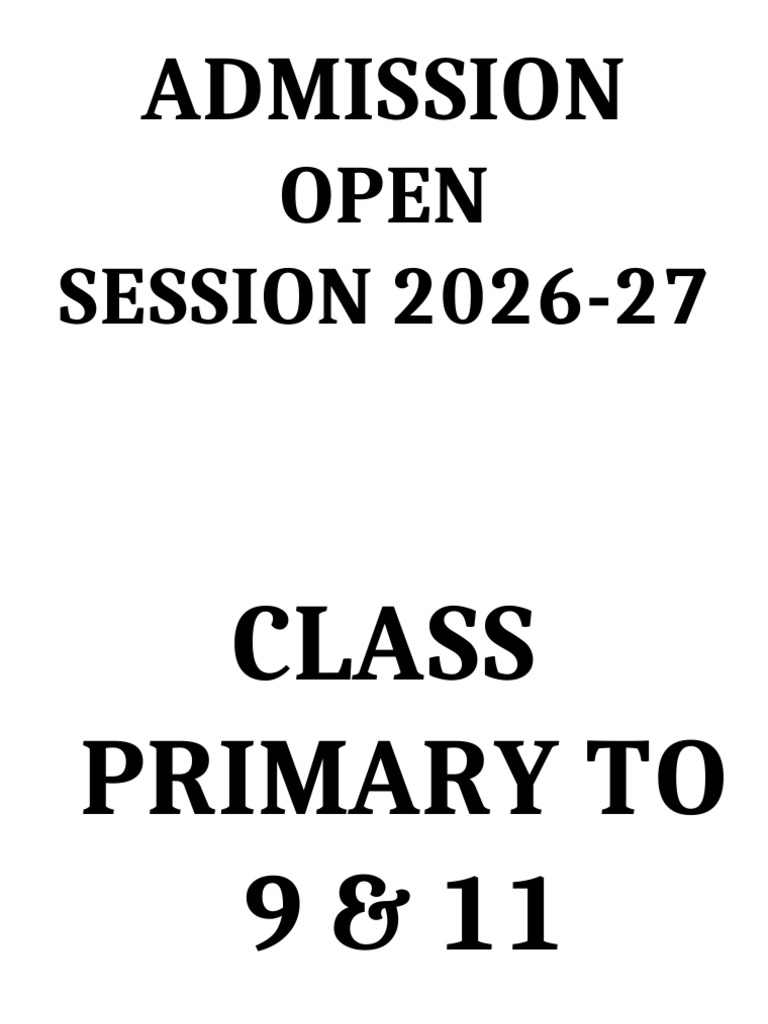 Admission 2026 27 | PDF